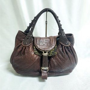 fendi spy in brown. i included pictures of celebs with various spy bags 🩷🩷